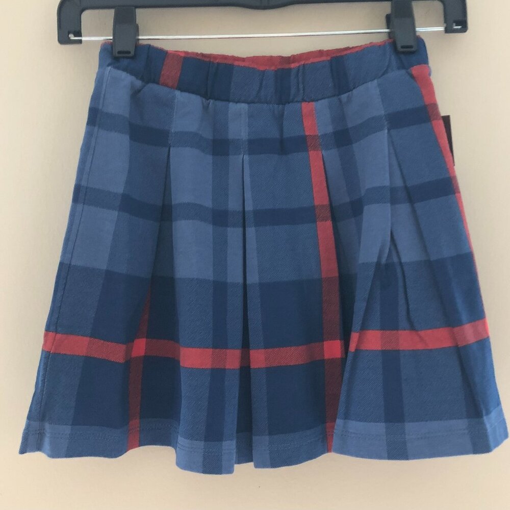 Tea Collection Girls Blue & Red Skirt Size 6 NWT